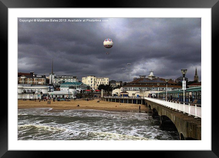 Bournemouth Seafront Framed Mounted Print by Matthew Bates