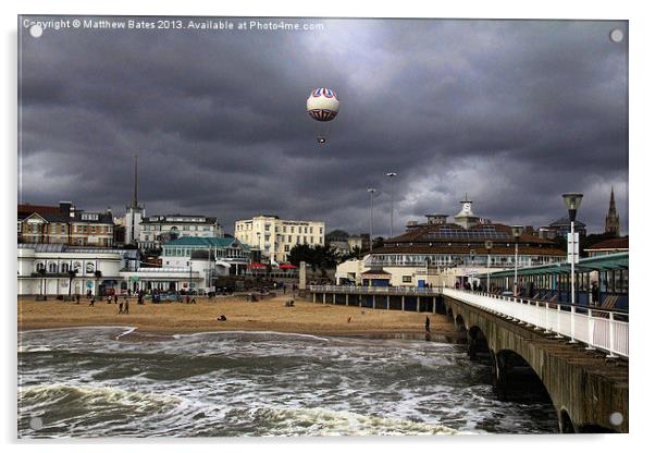 Bournemouth Seafront Acrylic by Matthew Bates