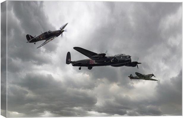 Battle of Britain Memorial Flight Canvas Print by J Biggadike