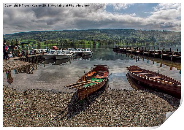 Coniston Water Lake District Print by Trevor Kersley RIP