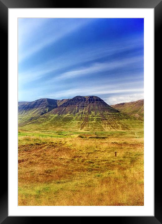 Northern Iceland Framed Mounted Print by Mary Lane