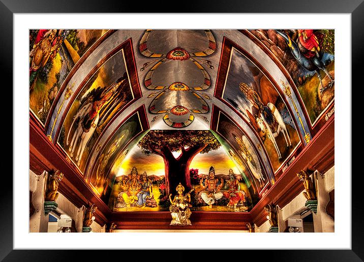 Temple in HDR Framed Mounted Print by Perry Johnson