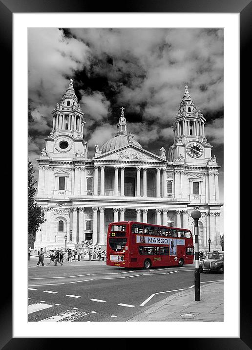 St Pauls Cathedral Framed Mounted Print by Keith Thorburn EFIAP/b