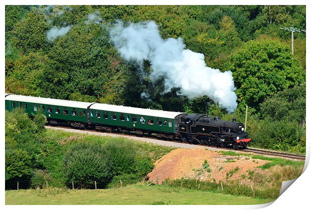 Swanage BR Standard 4MT Print by William Kempster