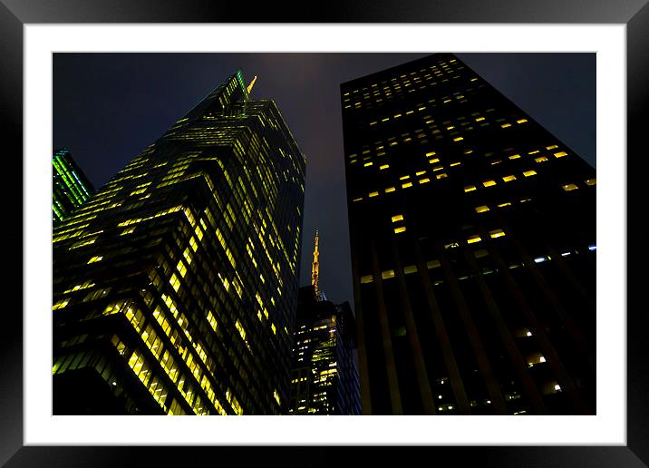 Surreal Skyscraper Framed Mounted Print by R J Bull