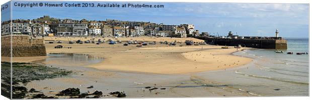 St Ives Panorama Canvas Print by Howard Corlett