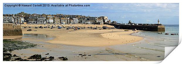 St Ives Panorama Print by Howard Corlett