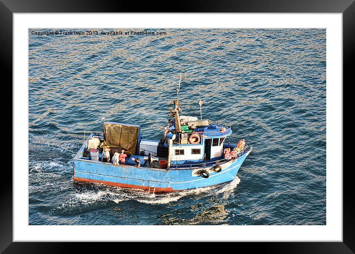 Spanish Fishing vessel Framed Mounted Print by Frank Irwin