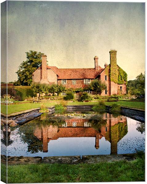 Country Manor House Canvas Print by Dawn Cox
