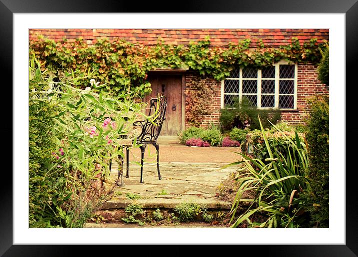 a very english garden Framed Mounted Print by Dawn Cox