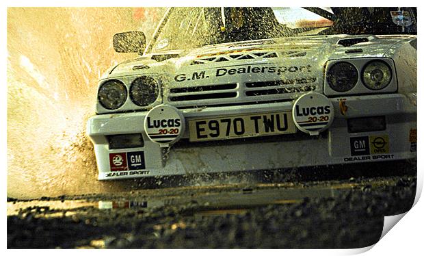 Opel Manta up close and personal Print by Nige Morton