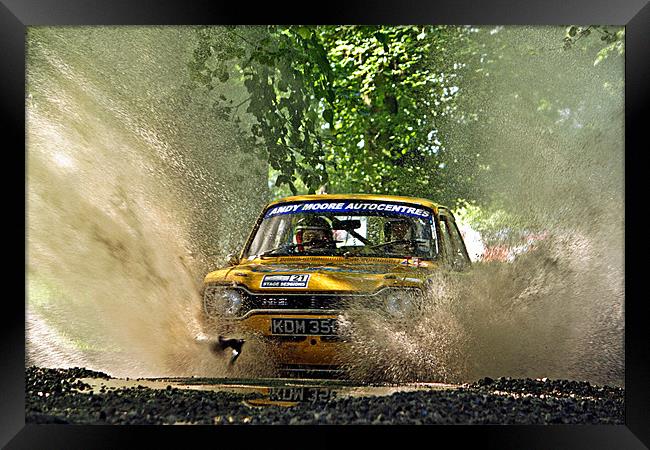 Ford Escort Rally Car Framed Print by Nige Morton