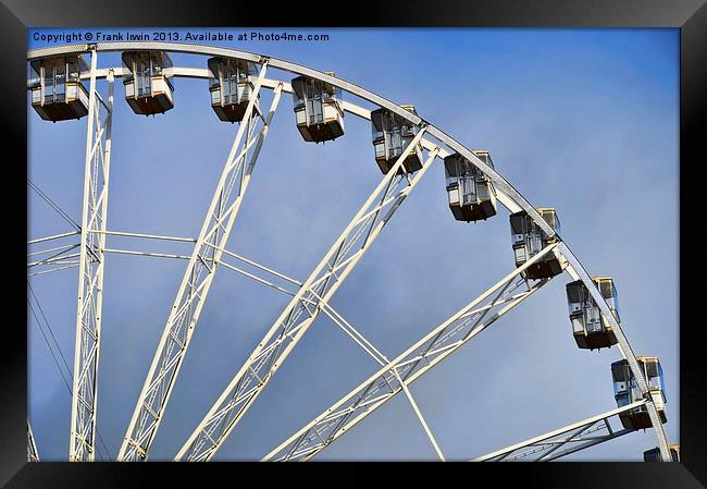 Fairground Ferris Wheel Framed Print by Frank Irwin