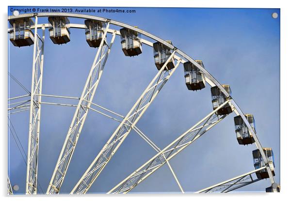 Fairground Ferris Wheel Acrylic by Frank Irwin