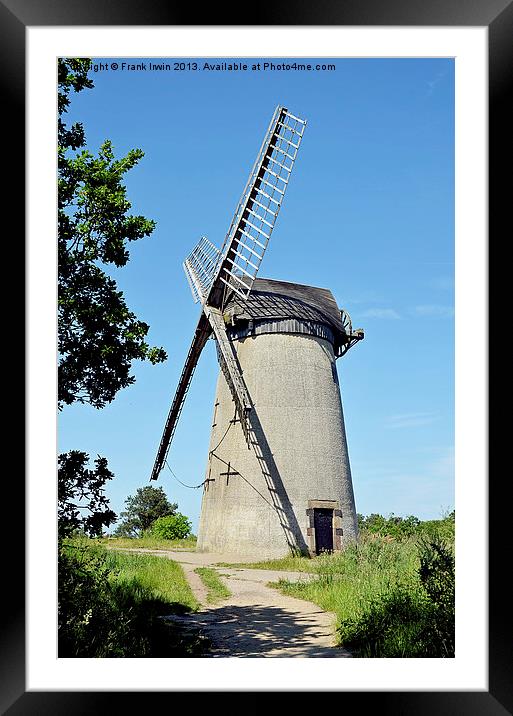 Bidston Hill Windmill Framed Mounted Print by Frank Irwin