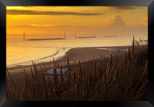 Sea Palling dawn Framed Print by Stephen Mole