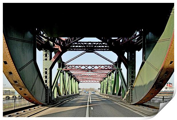 A Bascule Bridge in Birkenhead UK Print by Frank Irwin