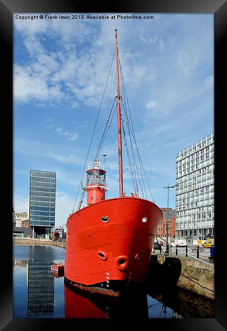 Planet Liverpools Old bar lightship Framed Print by Frank Irwin