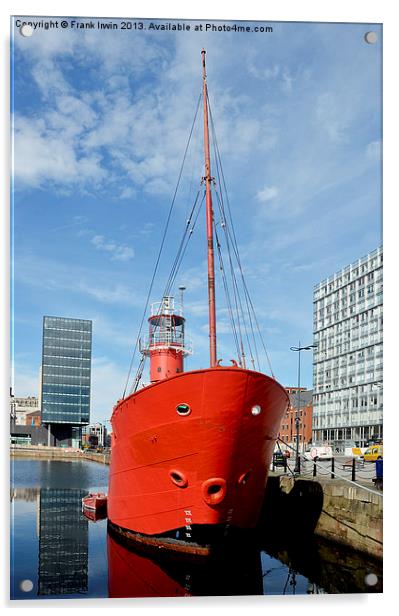 Planet Liverpools Old bar lightship Acrylic by Frank Irwin
