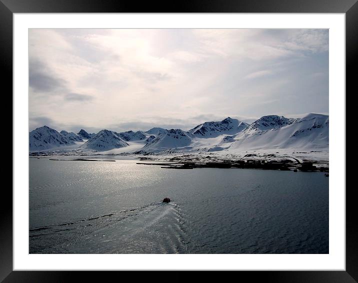 Arctic Circle Boat Ride Framed Mounted Print by Bill Lighterness