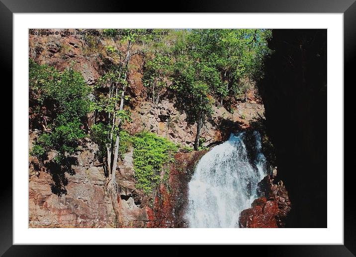 Florence Falls Framed Mounted Print by Cristal Hills