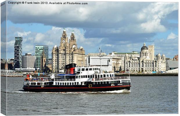 Mersey Ferry Boat Snowdrop Canvas Print by Frank Irwin