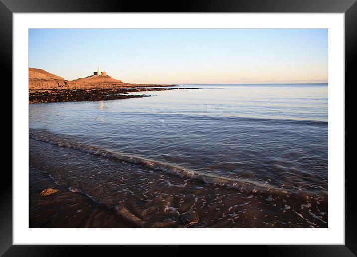 Mumbles Lighthouse Framed Mounted Print by Tony Dimech