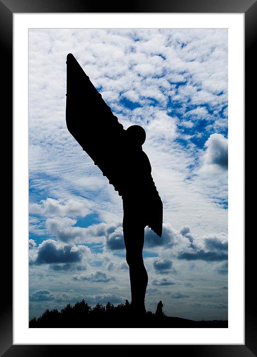 Angel of the North Framed Mounted Print by Heather Athey