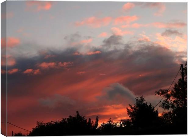 Dramatic September Sunset Canvas Print by Graham Heath