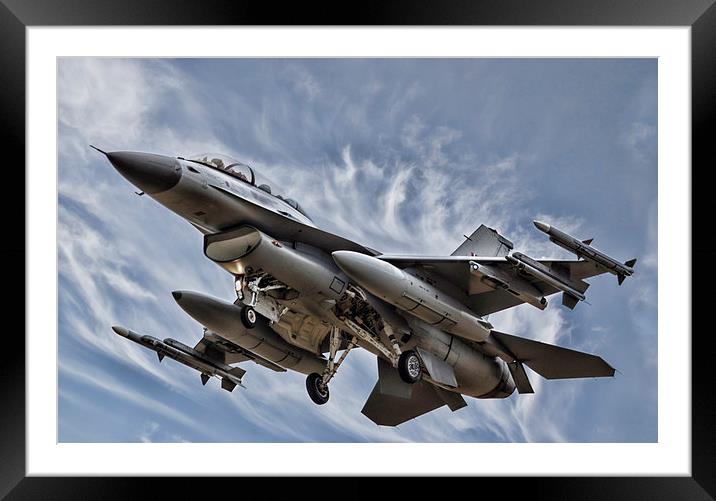 F16 Framed Mounted Print by Sam Smith