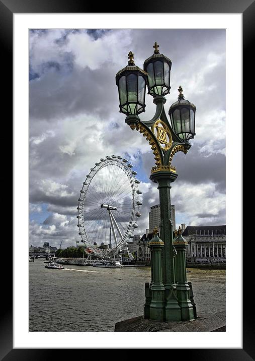 London Eye Framed Mounted Print by Tony Bates