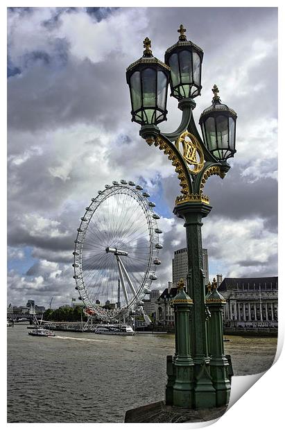 London Eye Print by Tony Bates