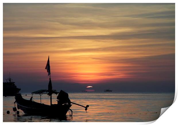 Koh Tao Sunset Print by Laura Kenny