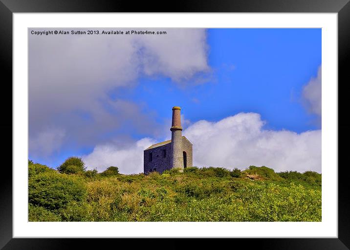 Cornish History in a building Framed Mounted Print by Alan Sutton