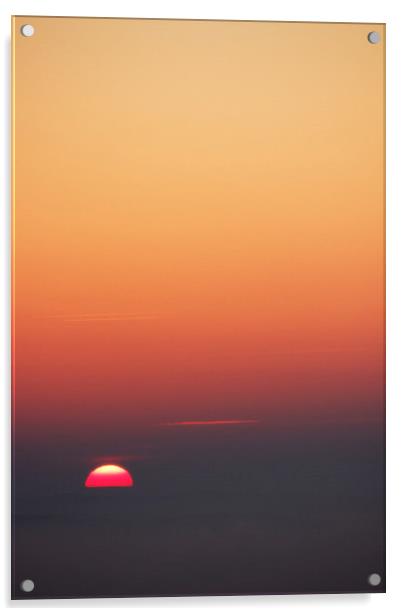 Steyning Sunrise Acrylic by Richard Cooper-Knight