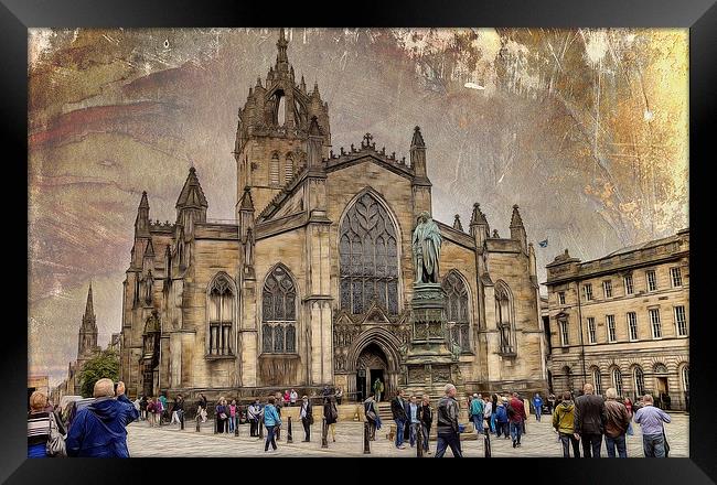 St Giles Cathedral  Edinburgh Framed Print by Fiona Messenger