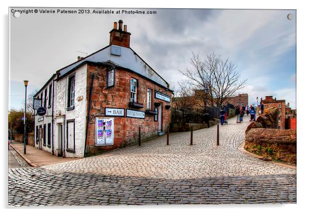 Cobbles on Ayr Acrylic by Valerie Paterson