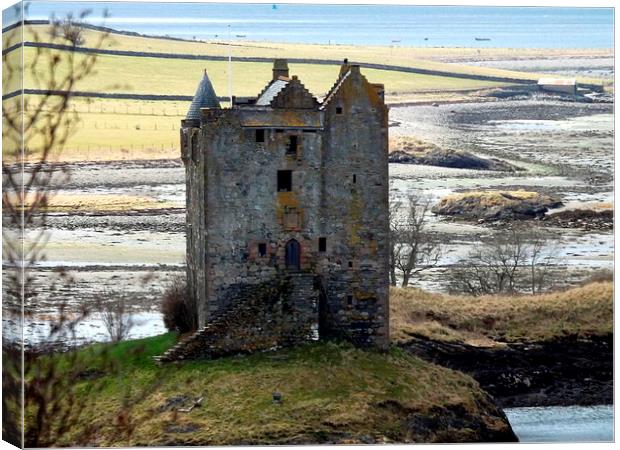 Castle Stalker , Appin Scotland Canvas Print by Bill Lighterness