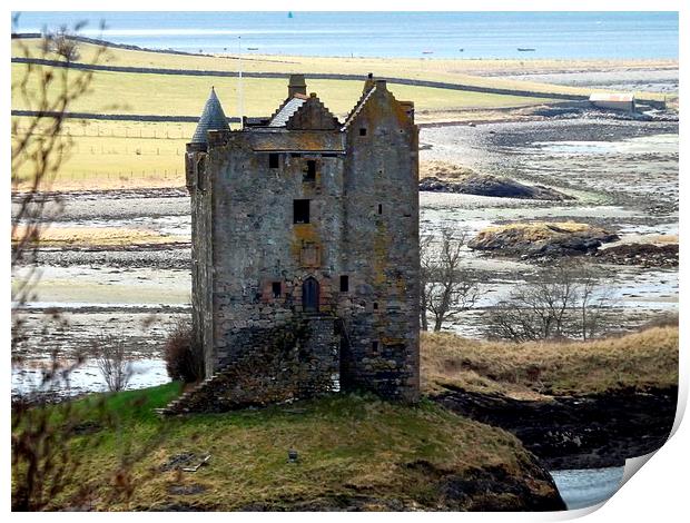 Castle Stalker , Appin Scotland Print by Bill Lighterness