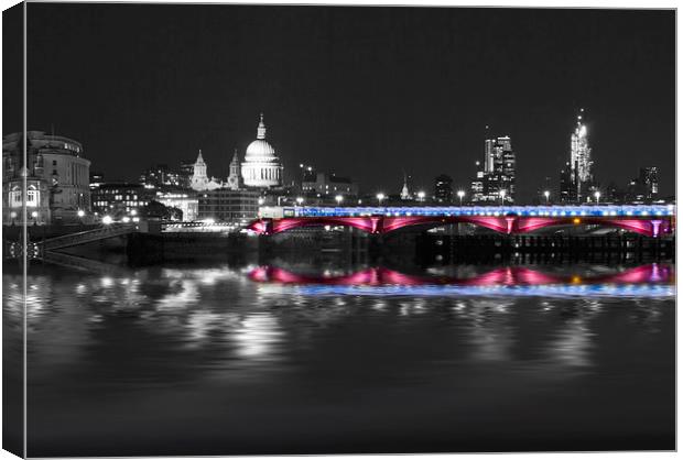 London Thames Bridges Canvas Print by David French