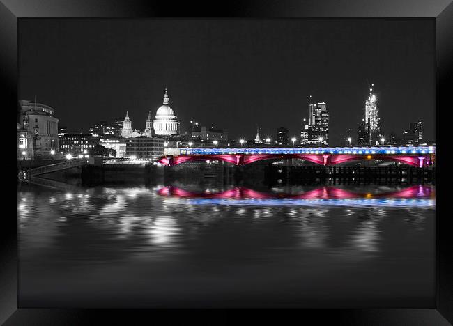 London Thames Bridges Framed Print by David French