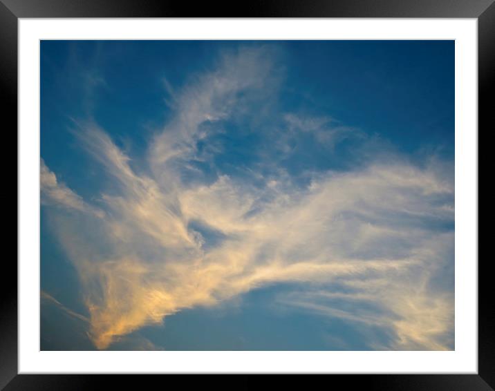 Evening sky Framed Mounted Print by David Pyatt