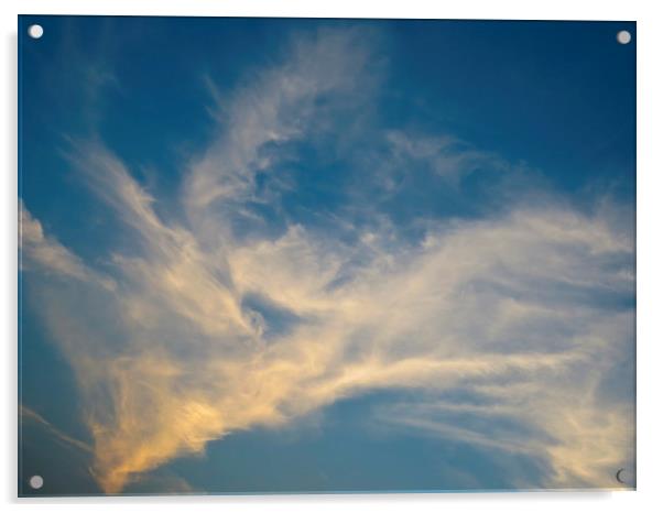 Evening sky Acrylic by David Pyatt