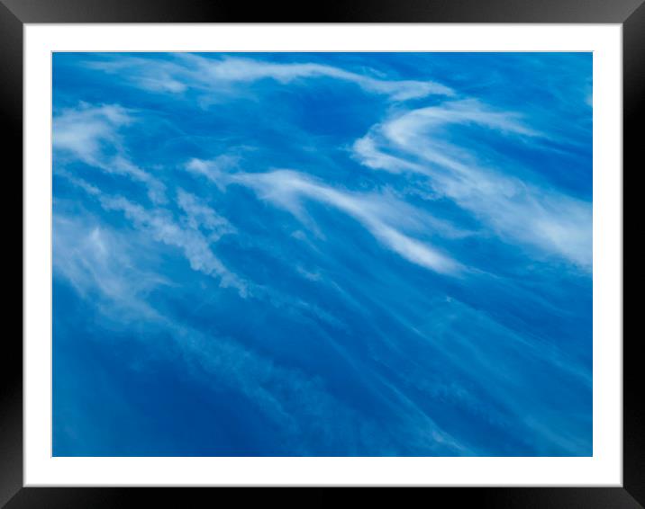 Swirling clouds Framed Mounted Print by David Pyatt