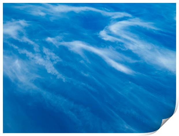 Swirling clouds Print by David Pyatt