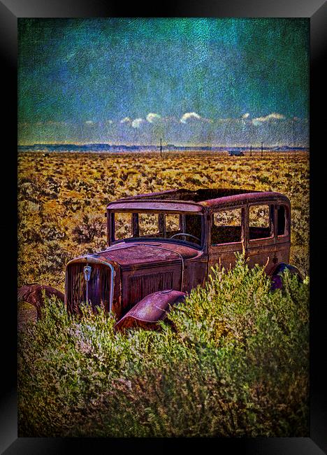 Rusted and Busted Framed Print by Judy Hall-Folde