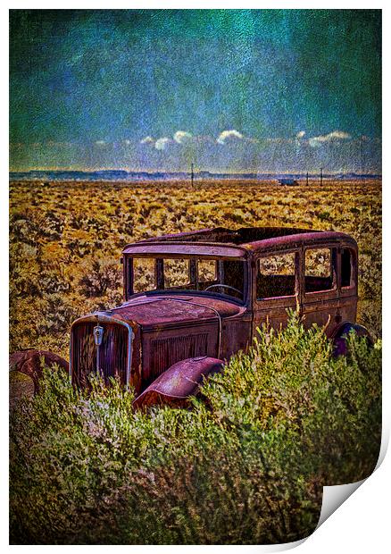 Rusted and Busted Print by Judy Hall-Folde