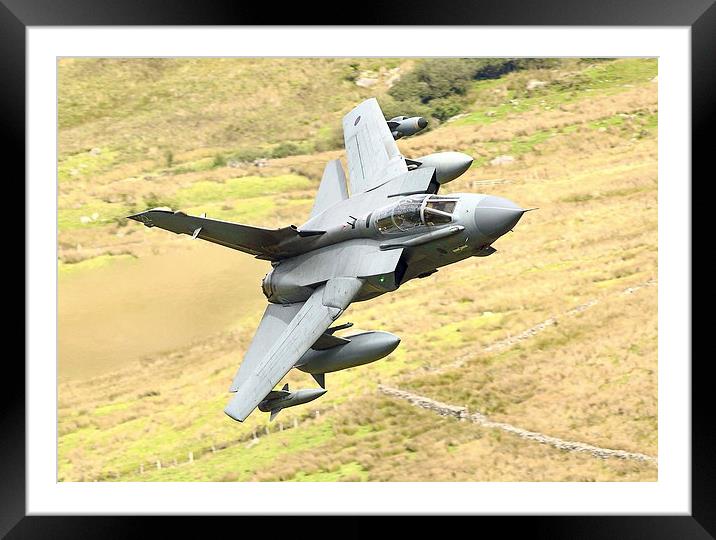 RAF Tornado - Mach Loop, Wales Framed Mounted Print by Pat Speirs