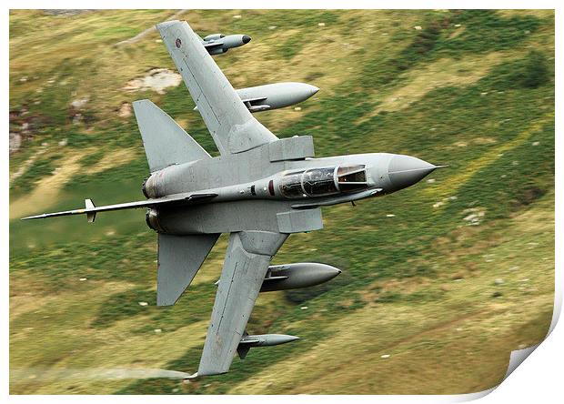 RAF Tornado - Mach Loop, Wales Print by Pat Speirs