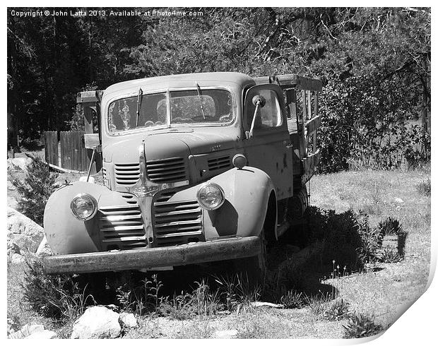 Old Dodge Truck Print by John Latta